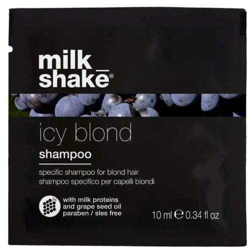 Milk Shake Icy Blond МІЛК ШЕЙК АЙСІ БЛОНД Шампунь для світлих і платинових блондинок 10мл